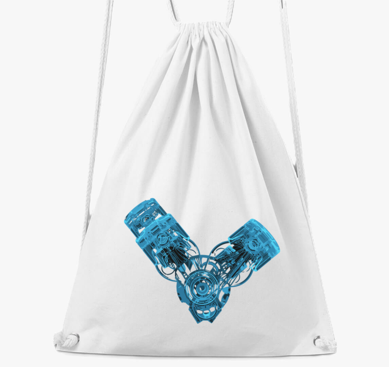 Kék V motor tornazsák