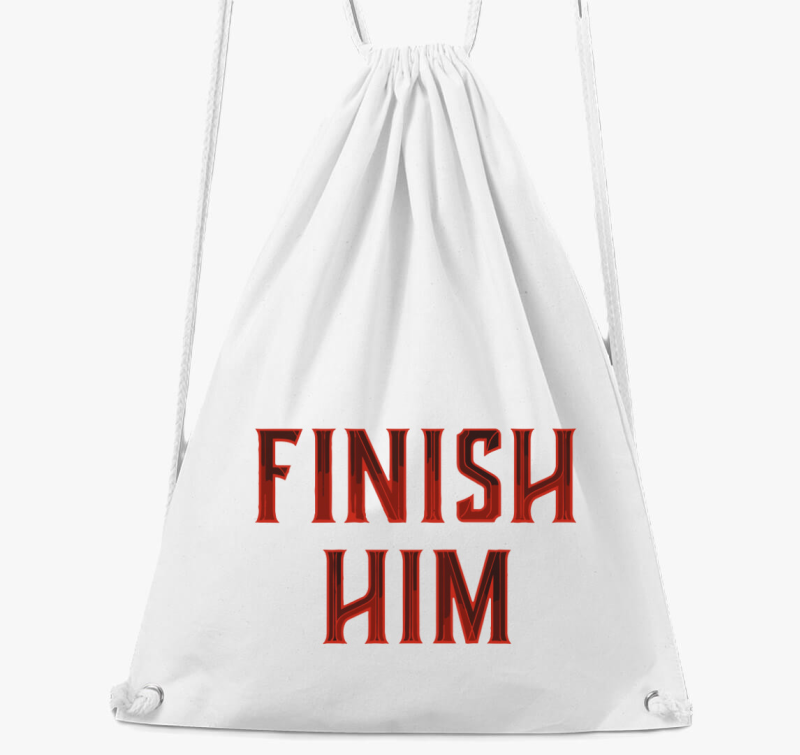 Mortal Kombat Finish Him feliratú tornazsák