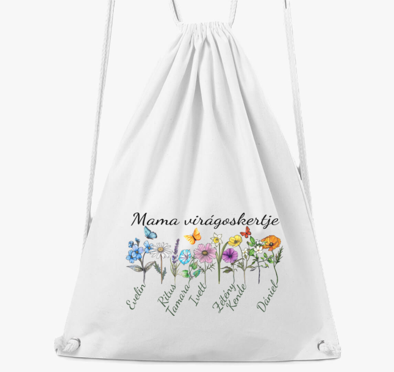 Mama virágoskertje tornazsák