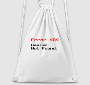 Error 404 Design Not Found pixel tornazsák
