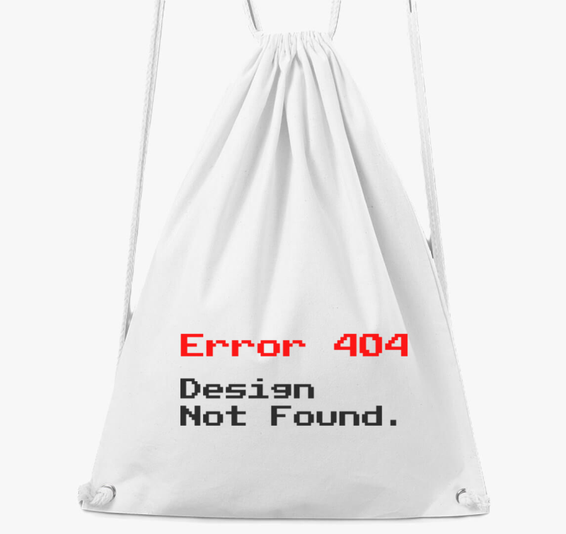 Error 404 Design Not Found pixel tornazsák
