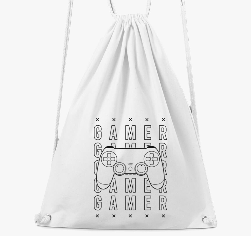 Gamer feliratos tornazsák