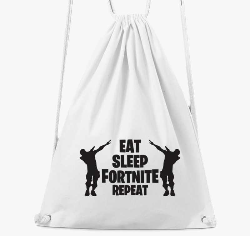 Eat sleep Fortnite repeat gamer tornazsák