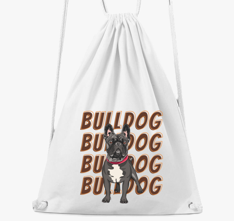 Francia bulldog mintás tornazsák