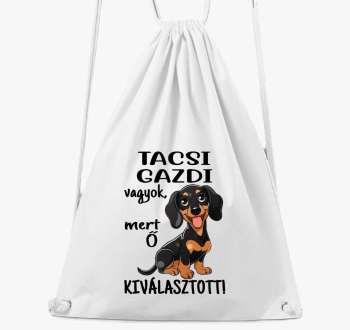 Tacsi gazdi vagyok mert kiválasztott fekete kutyus tornazsák