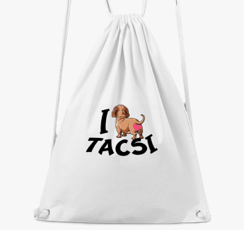 Tacsi I love tacsi tornazsák