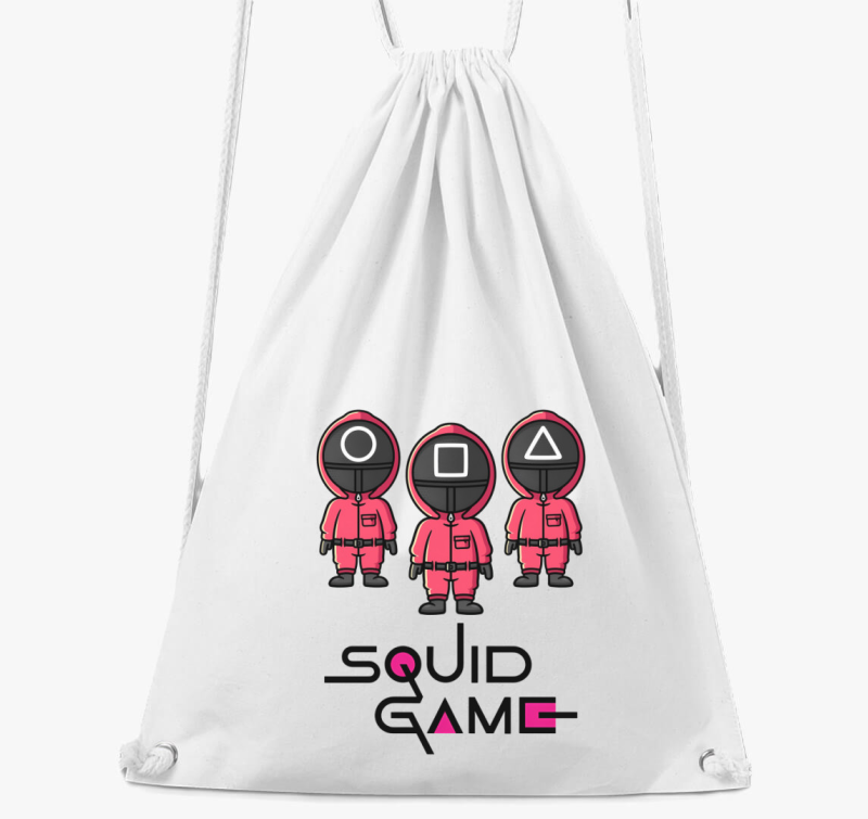 Squid Game - Chibi rózsaszín őrök tornazsák