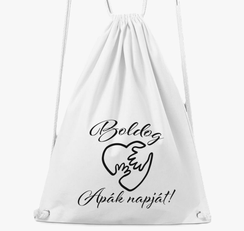 Boldog apák napját szíves tornazsák