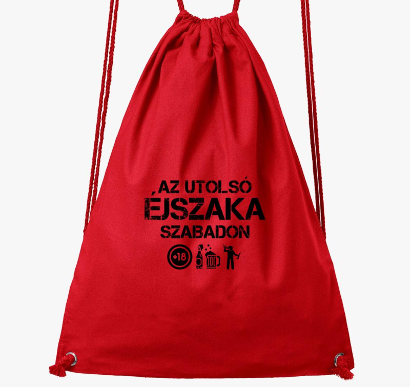Az utolsó éjszaka szabadon tornazsák
