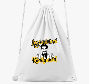 Legénybúcsú Király mód tornazsák