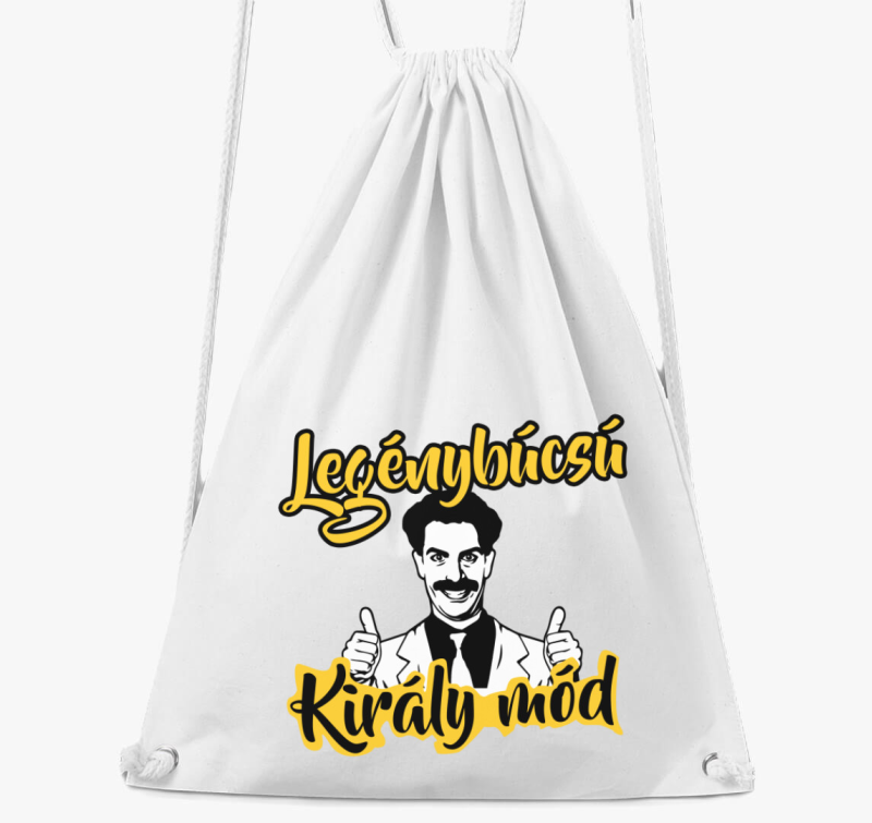 Legénybúcsú Király mód tornazsák