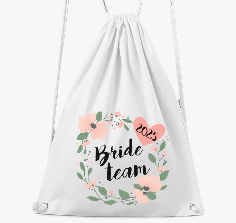 Bride team virágos tornazsák