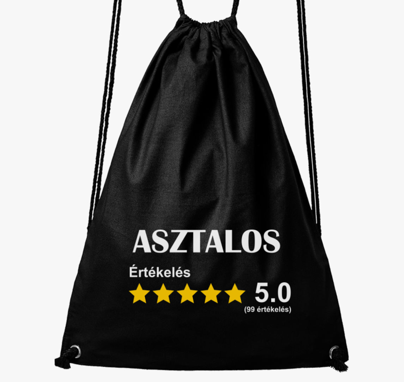 Asztalos értékelős tornazsák