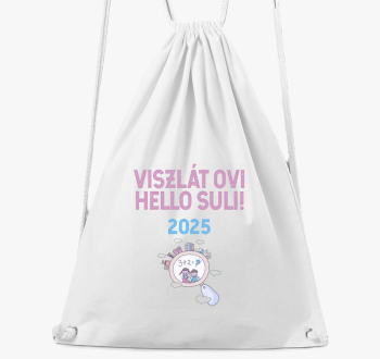 Viszlát ovi, hello suli 2025 tornazsák