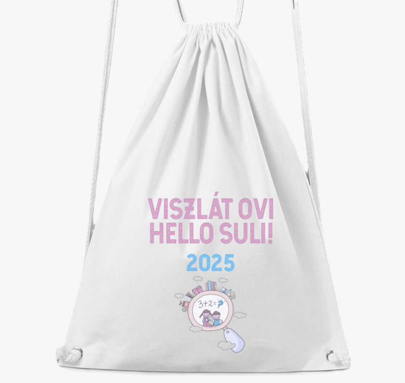 Viszlát ovi, hello suli 2025 tornazsák