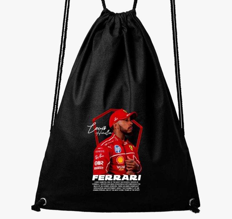 Lewis Hamilton Ferrari Arckép tornazsák