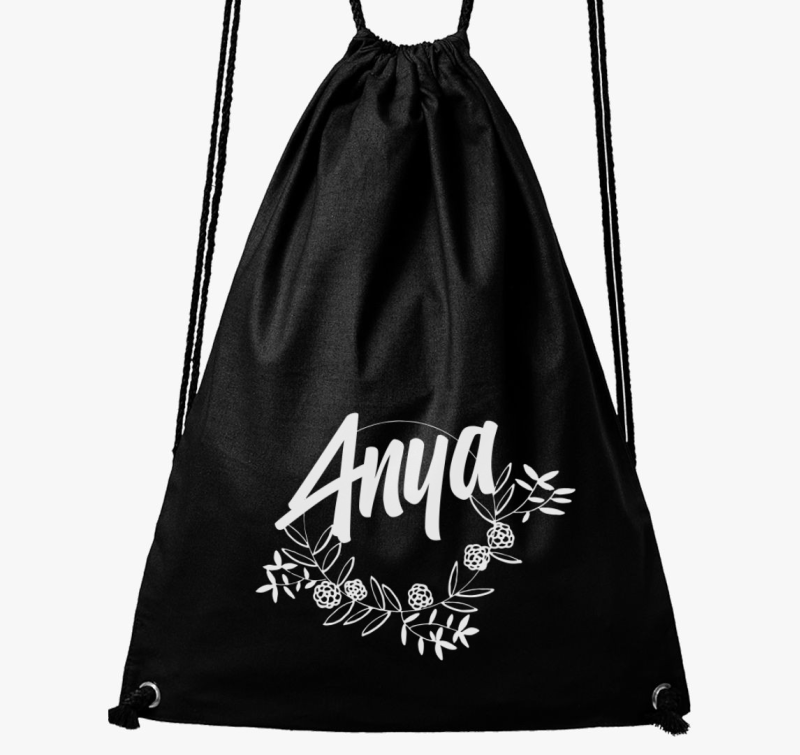 Anya fehér feliratos tornazsák