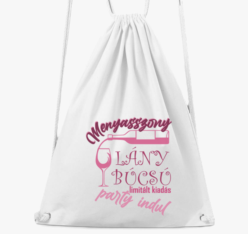 Lánybúcsú party kezdődik Menyasszonynak tornazsák