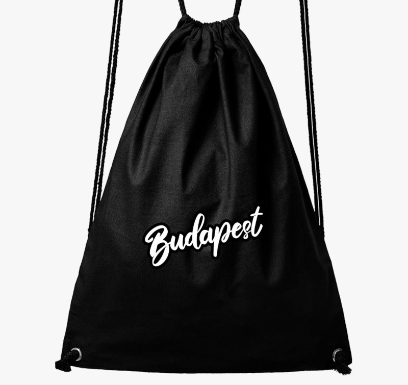 Budapest felirat tornazsák