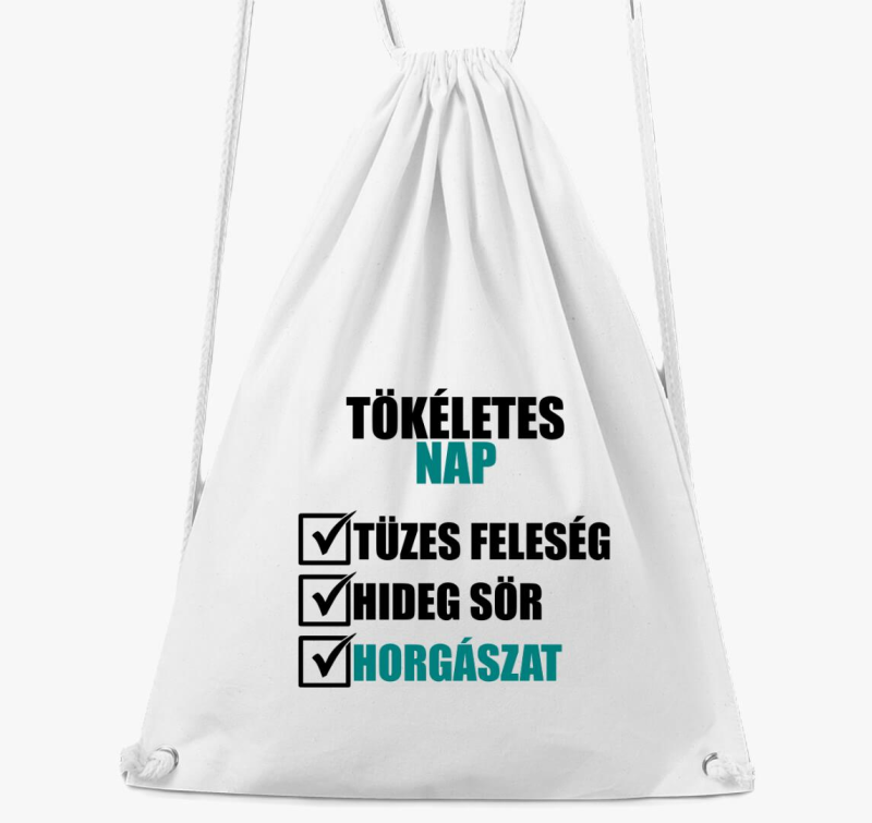 Tökéletes nap a horgászatra tornazsák