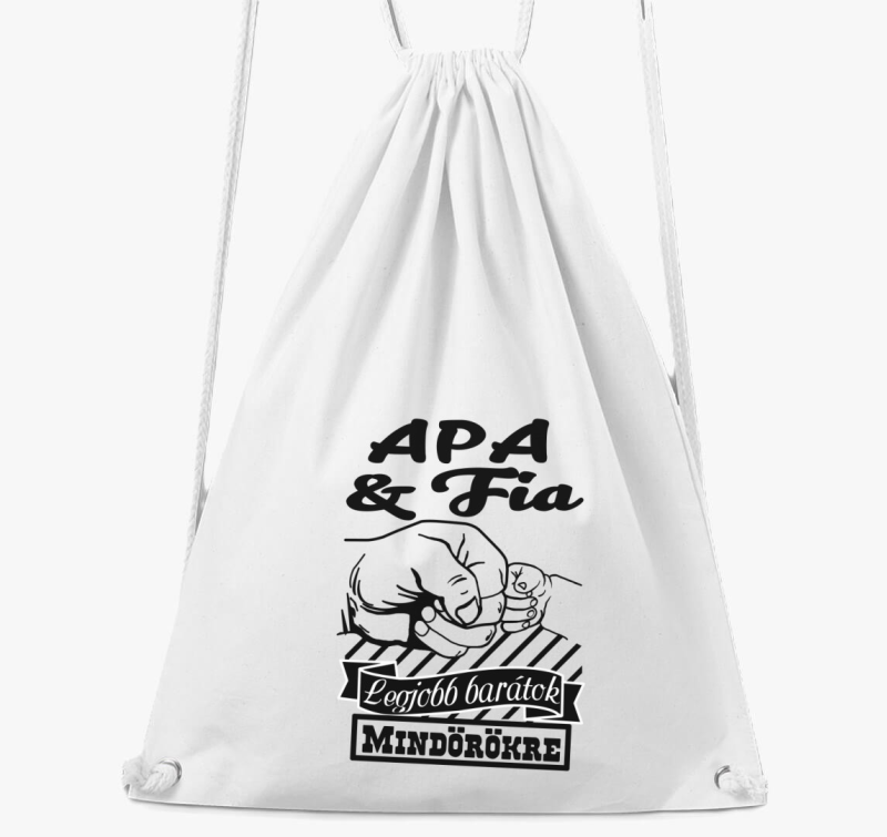 Apa és fia legjobb barátok tornazsák