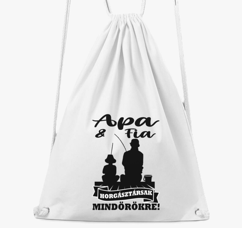 Apa és fia  horgásztársak tornazsák