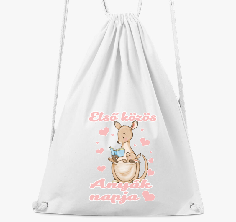 Első közös anyák napja kenguru lányos tornazsák