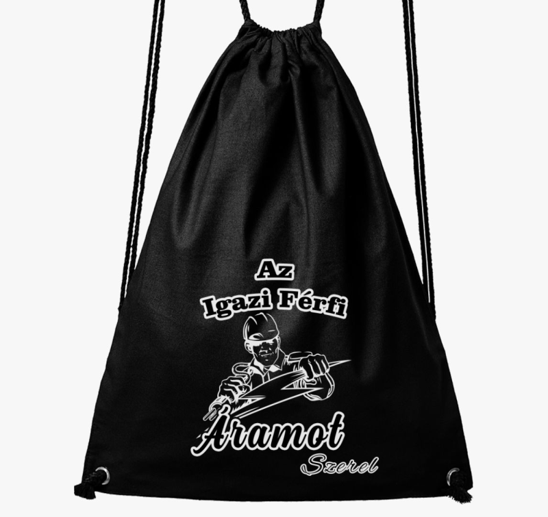 Az igazi férfi áramot szerel tornazsák