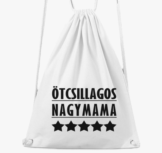 Ötcsillagos nagymama tornazsák...