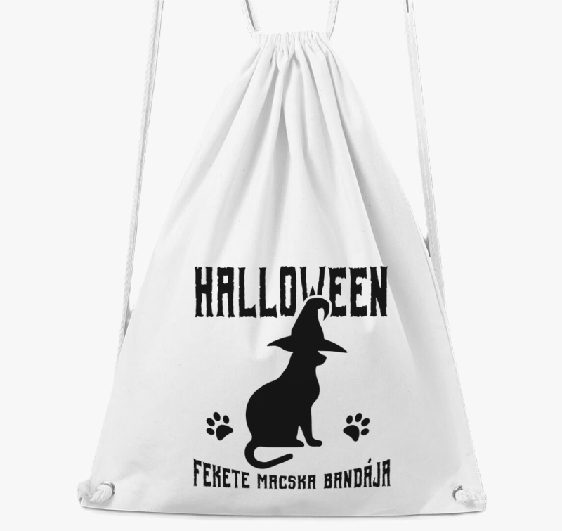 Fekete macska bandája Halloween tornazsák