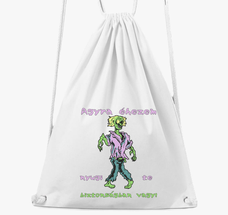 Agyra éhes zombi halloweeni tornazsák