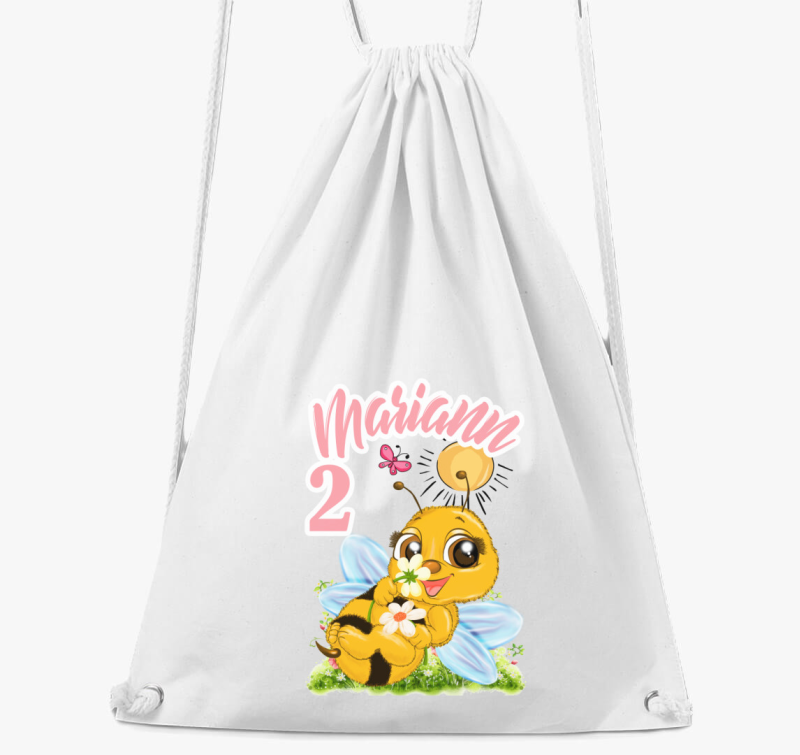 Méhecske háton szülinapi gyerek tornazsák