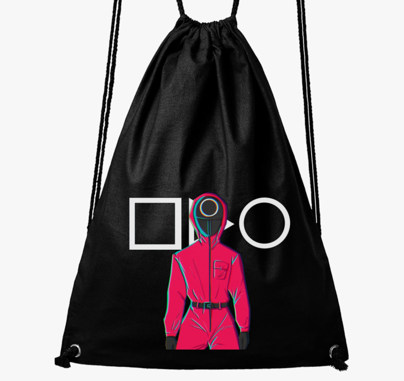 Squid Game őr art tornazsák