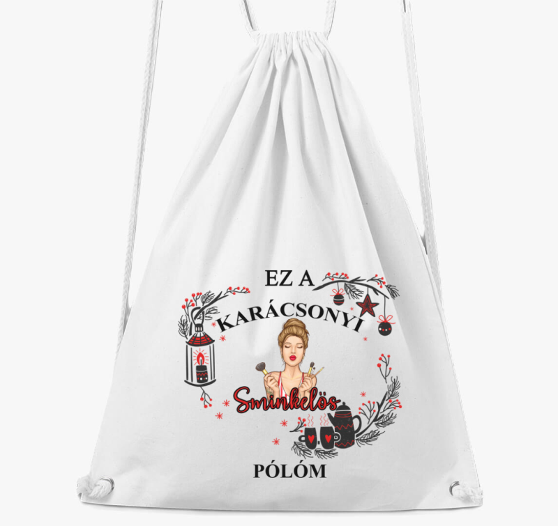 Ez a karácsonyi sminkelős tornazsákm tornazsák