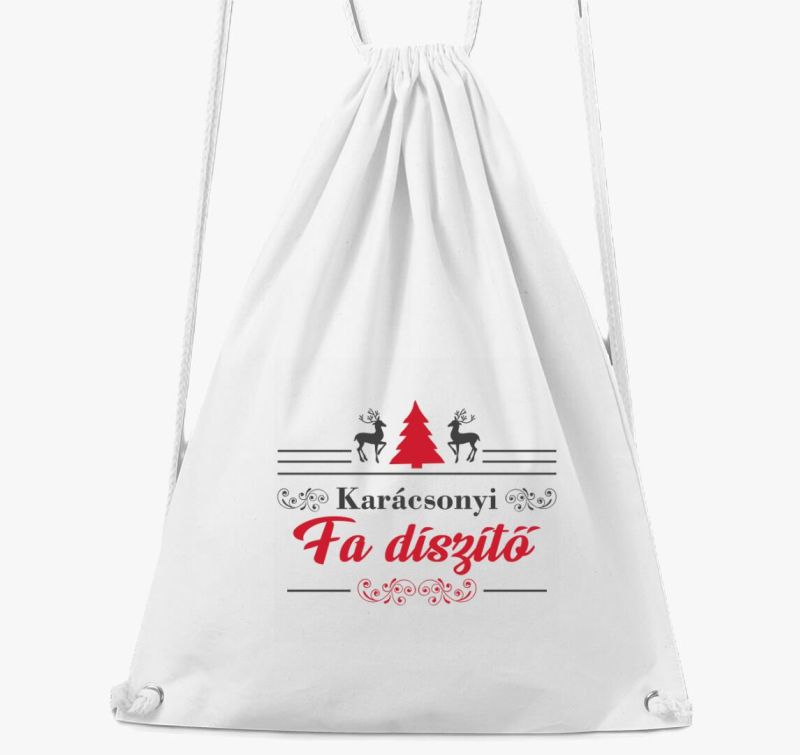 Karácsonyi fa díszítő tornazsák
