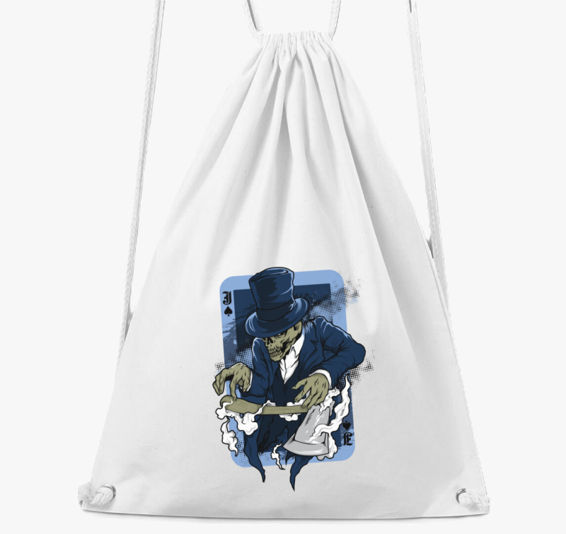 Csontvázas Póker lap tornazsák