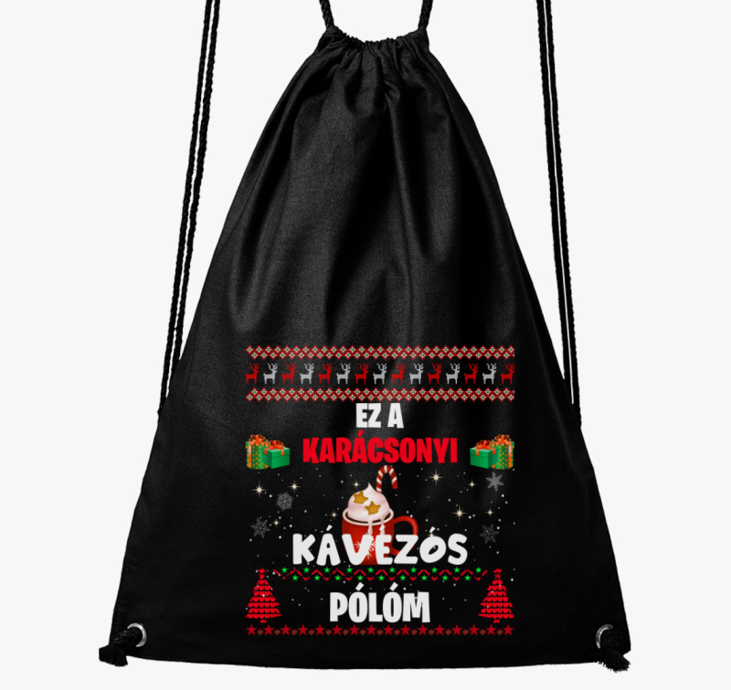 Ez a karácsonyi csodás kávézós tornazsákom