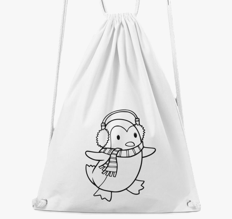 Karácsonyi pingvin tornazsák