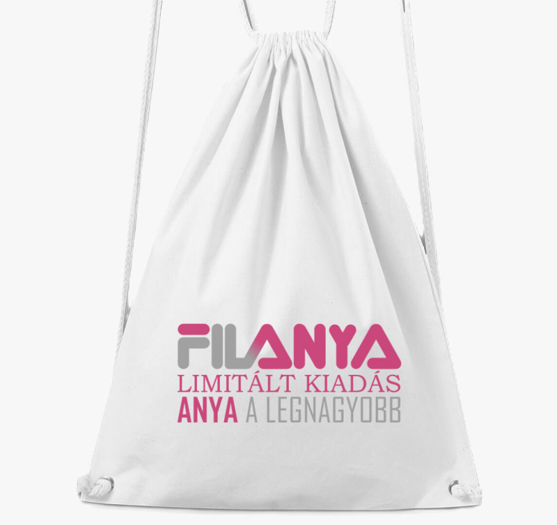 Anya fila feliratos tornazsák