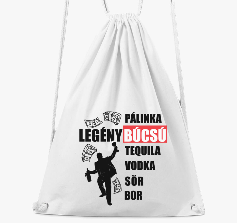 Legénybúcsú italokkal tornazsák