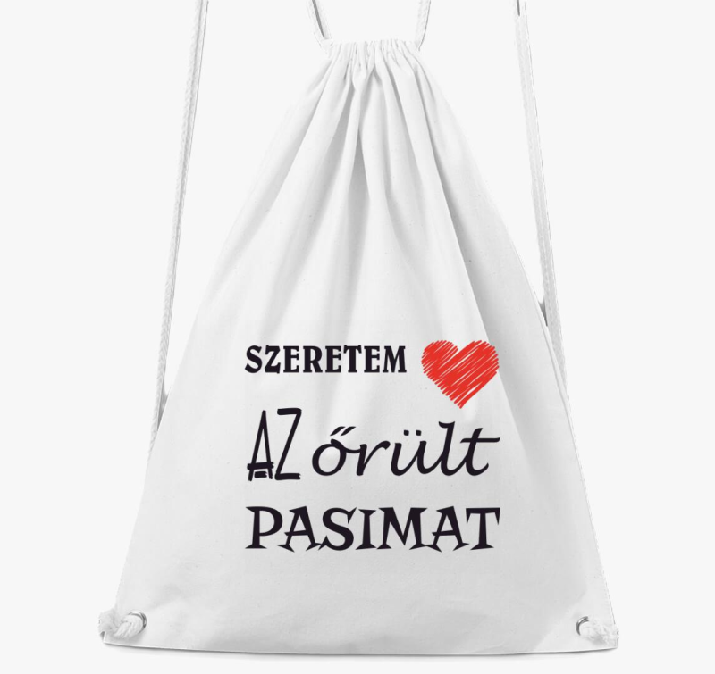 Szeretem az őrült pasimat páros tornazsák