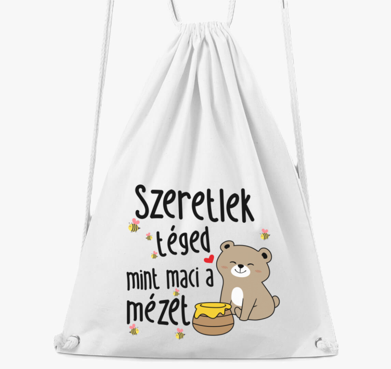 Szeretlek téged mint maci a mézet páros tornazsák