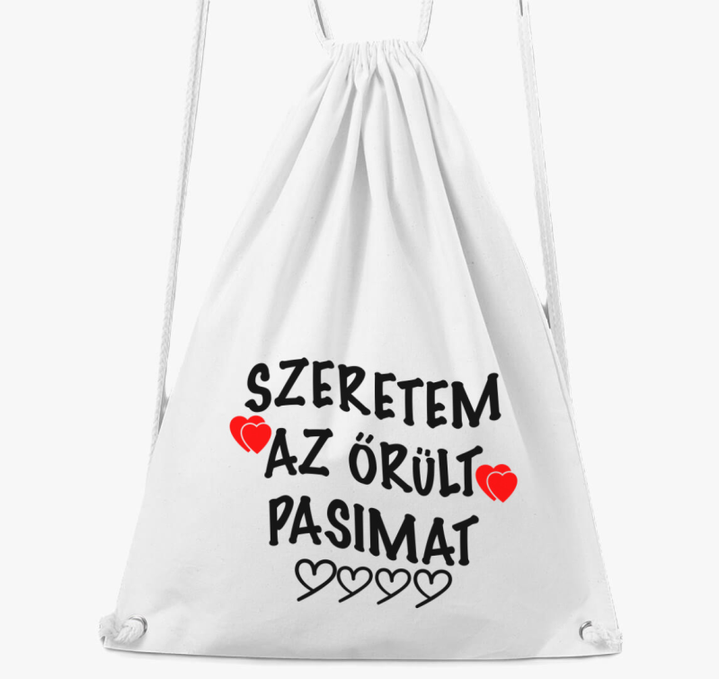 Szeretem az őrült pasimat páros tornazsák