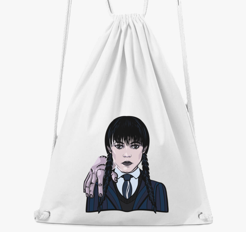 Wednesday és Izé karakter tornazsák