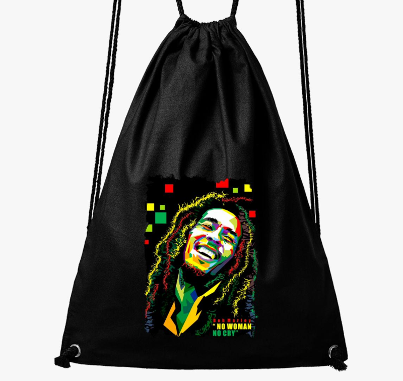 Bob Marley színes tornazsák