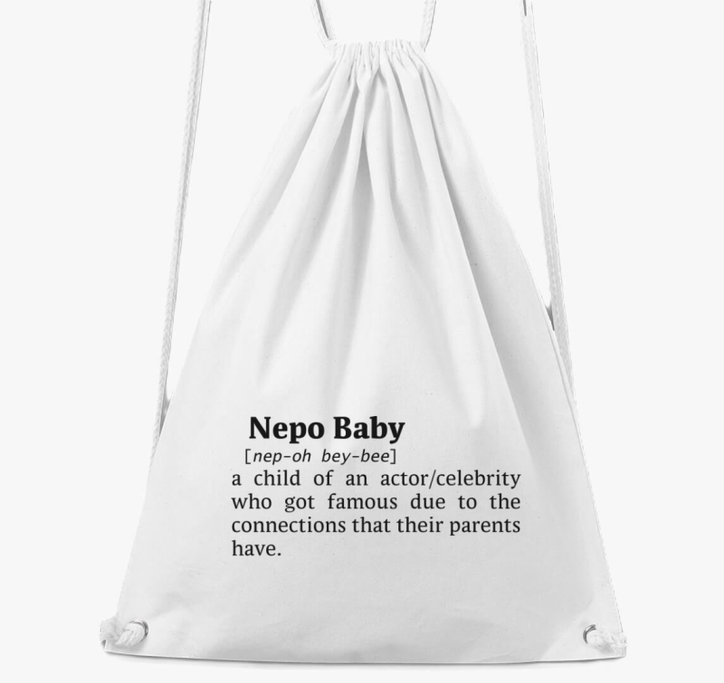 Nepo Baby - dictionary szótár idézetes tornazsák