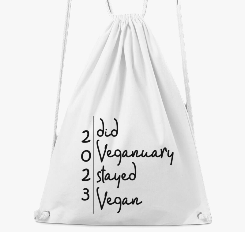 Did Veganuary 2023 (dőlt betűs) tornazsák