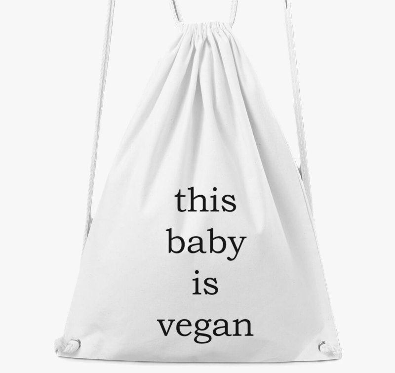This baby is vegan tornazsák