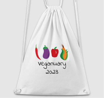 Veganuary 2023 (zöldségekkel) tornazsák