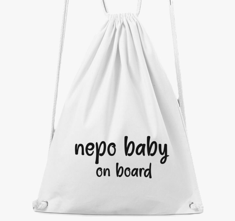 Nepo baby on board feliratos tornazsák